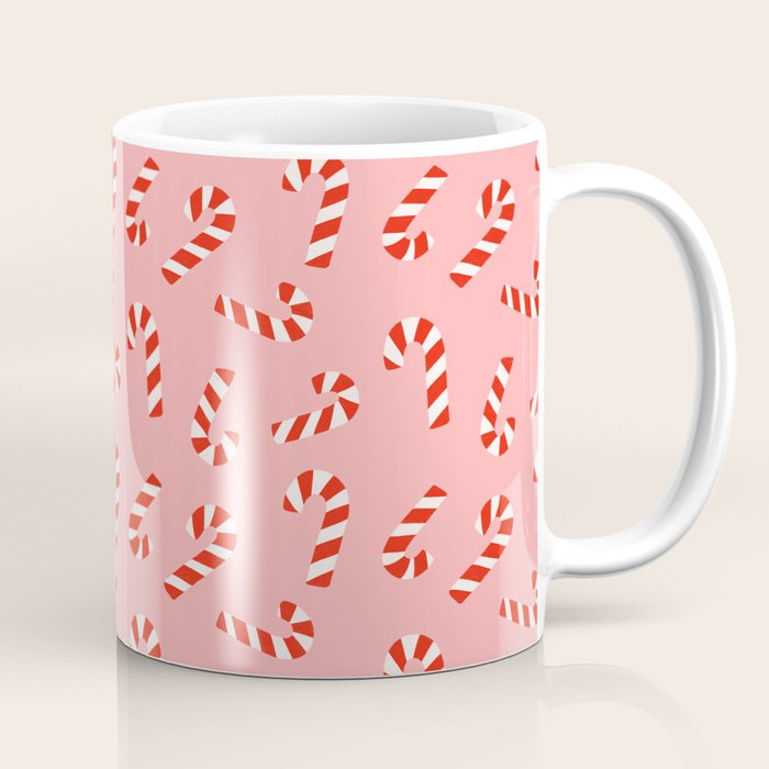 Candy Canes - Pink Coffee Mug Gallery Image 1