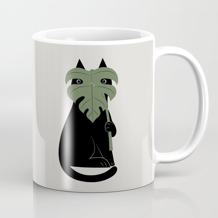 Cat and Plant 14: Monster-a Coffee Mug Gallery Image 1