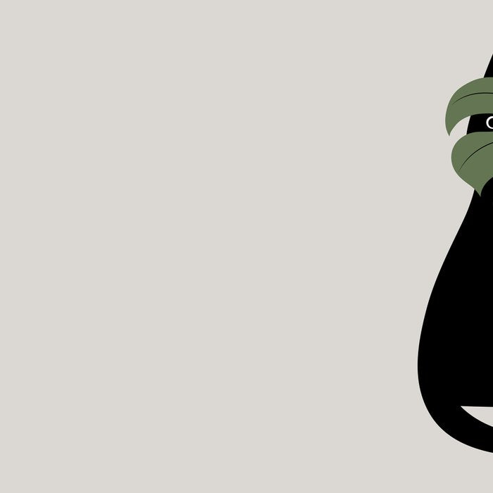 Cat and Plant 14: Monster-a Coffee Mug Gallery Image 2