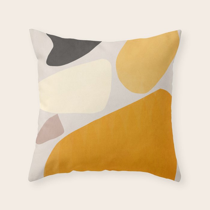 Abstract Shapes 35 Throw Pillow Gallery Image 1