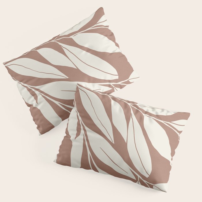 Mocha Branching Simplicity Pillow Sham Gallery Image 1