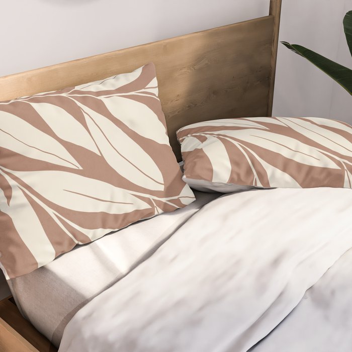 Mocha Branching Simplicity Pillow Sham Gallery Image 2