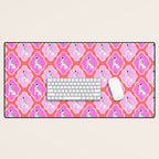 Dalmatians in Pink and Red Desk Mat Gallery Image 1