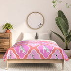 Dalmatians in Pink and Red Comforter Gallery Image 3