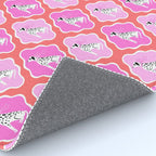 Dalmatians in Pink and Red Rug Gallery Image 4