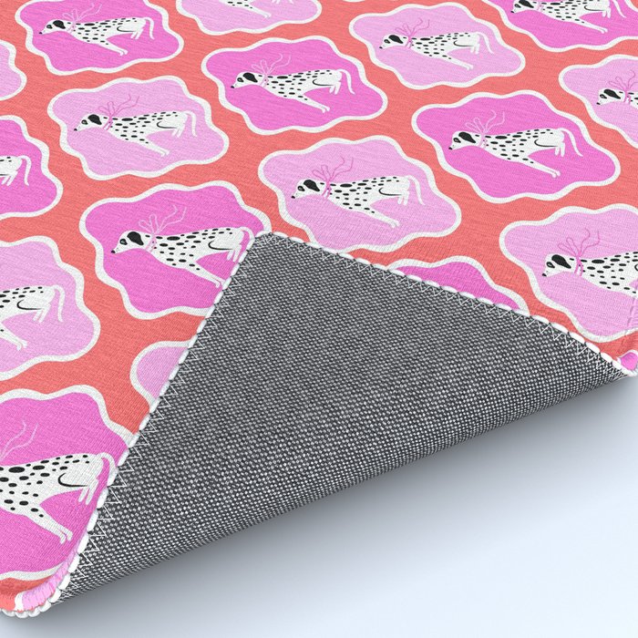 Dalmatians in Pink and Red Rug Gallery Image 4