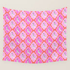 Dalmatians in Pink and Red Wall Tapestry Gallery Image 4