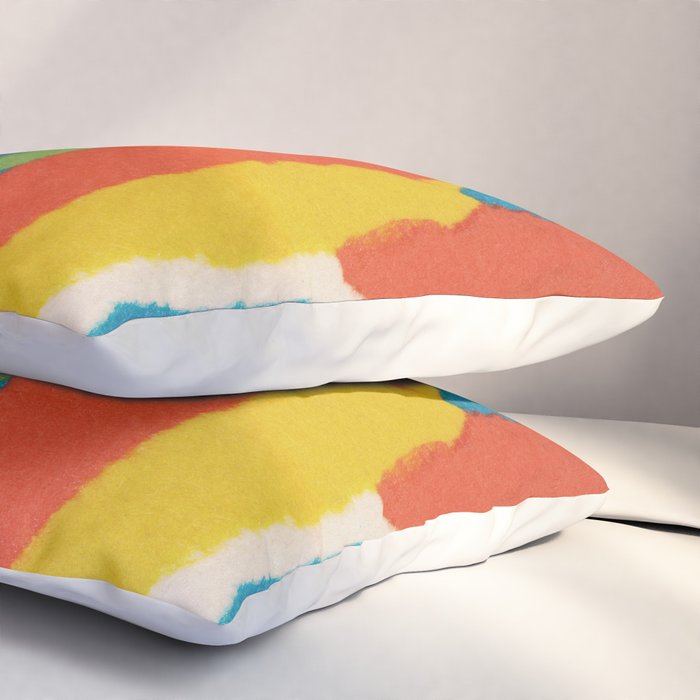 Colorful Paper Collage #2 Pillow Sham Gallery Image 3