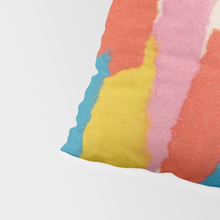 Colorful Paper Collage #2 Pillow Sham Gallery Image 4