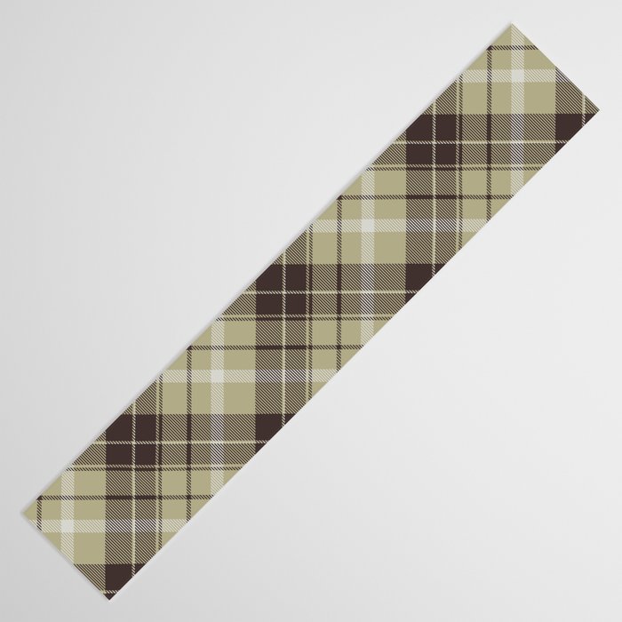 Modern Neutral Plaid Design Table Runner Gallery Image 3