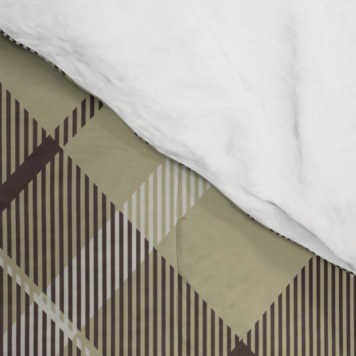 Modern Neutral Plaid Design Comforter Gallery Image 4