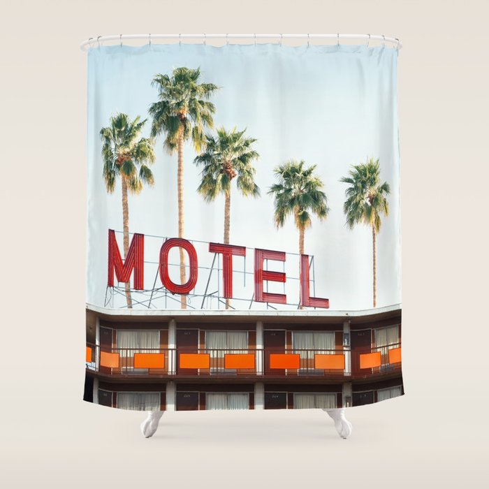 Highway Motel Shower Curtain Gallery Image 1