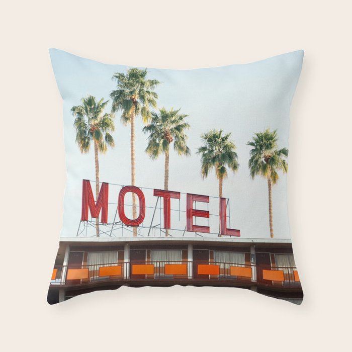 Highway Motel Throw Pillow Gallery Image 1