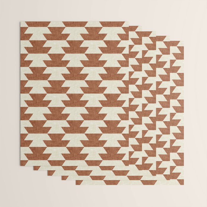 boho geometric aztec in ginger Wrapping Paper Gallery Image 3