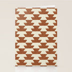 boho geometric aztec in ginger Stationery Card Gallery Image 2