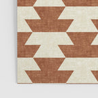 boho geometric aztec in ginger Poster Gallery Image 3
