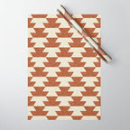 boho geometric aztec in ginger Wrapping Paper Gallery Image 1