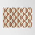 boho geometric aztec in ginger Rug Gallery Image 2