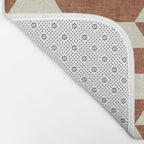 boho geometric aztec in ginger Bath Mat Gallery Image 2