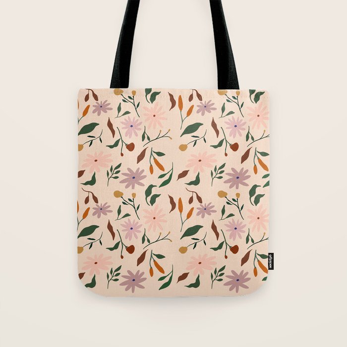 Flower Pattern Tote Bag Gallery Image 1