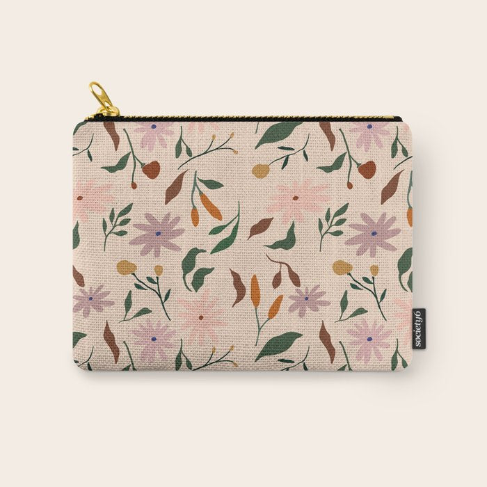 Flower Pattern Carry All Pouch Gallery Image 1