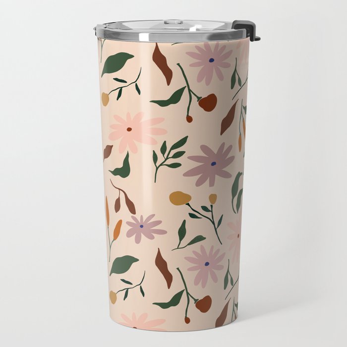 Flower Pattern Travel Mug Gallery Image 2