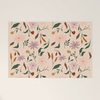 Flower Pattern Welcome Mat Gallery Image 1