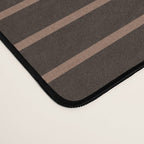 Color Block Lines XLI Dark Mocha Desk Mat Gallery Image 4