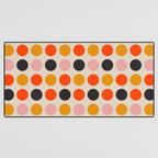 Retro Bauhaus Dots | 70s European Pattern Desk Mat Gallery Image 3