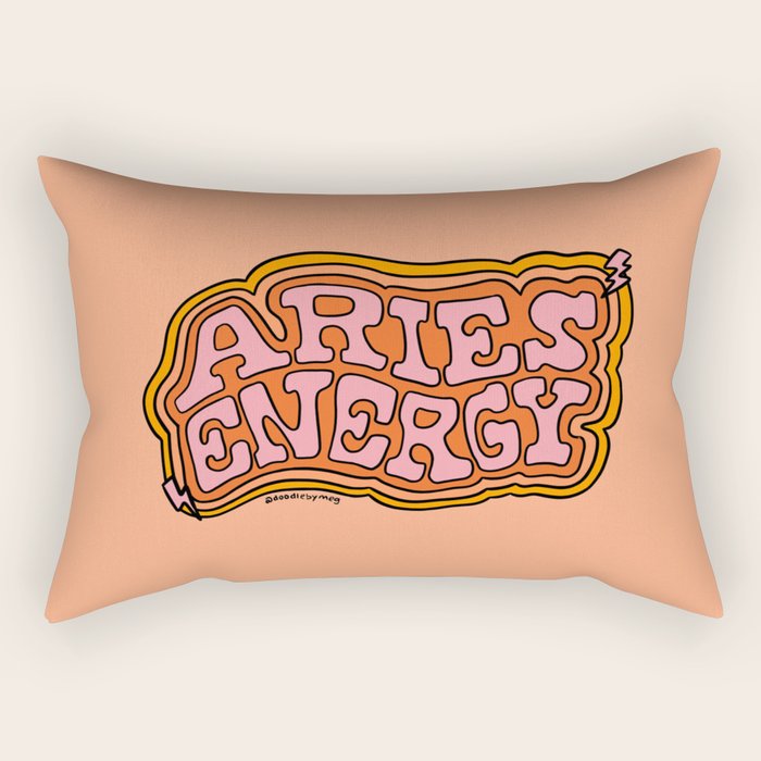 Aries Energy Rectangular Pillow Gallery Image 2