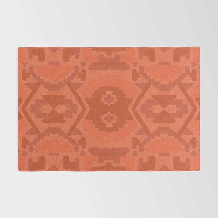 Geometric Aztec in Chile Red Rug Gallery Image 2