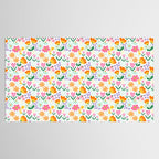 Colorful retro flower folk art pattern Tablecloth Gallery Image 2