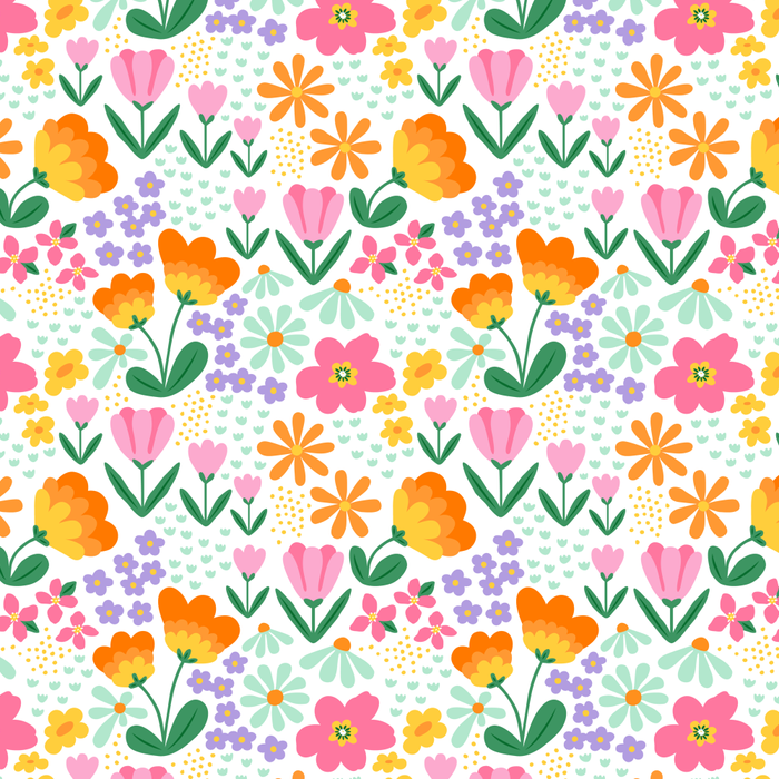 Colorful retro flower folk art pattern Coffee Mug Gallery Image 2