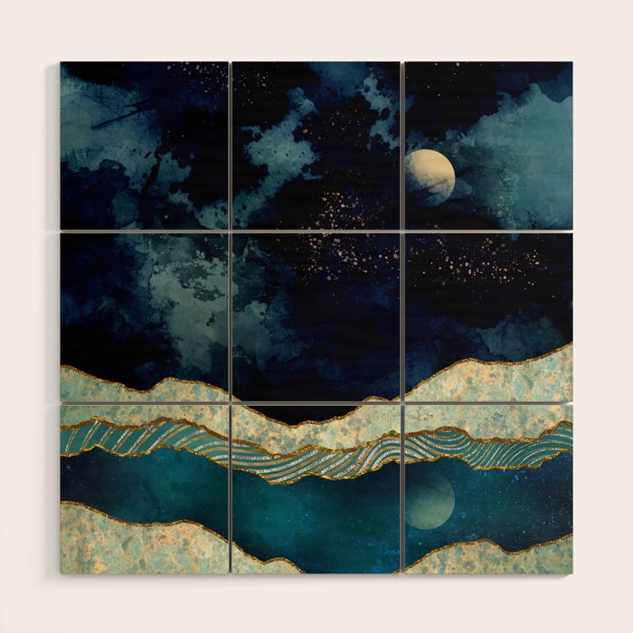 Indigo Sky Wood Wall Art Gallery Image 1