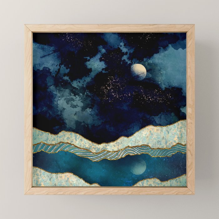 Indigo Sky Mini Art Print Gallery Image 1