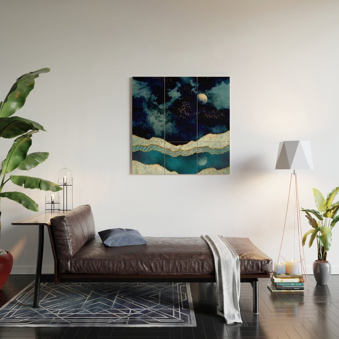 Indigo Sky Wood Wall Art Gallery Image 2