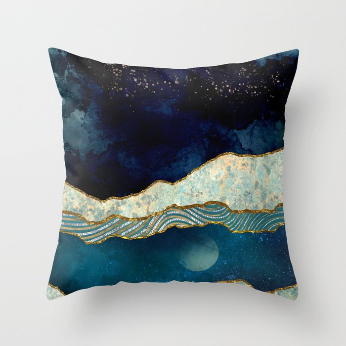 Indigo Sky Throw Pillow Gallery Image 6