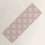 Boho Rustic Palm Radiance Mauve Yoga Mat Gallery Image 1