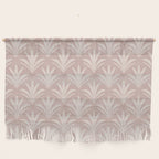 Boho Rustic Palm Radiance Mauve Wall Hanging Gallery Image 1