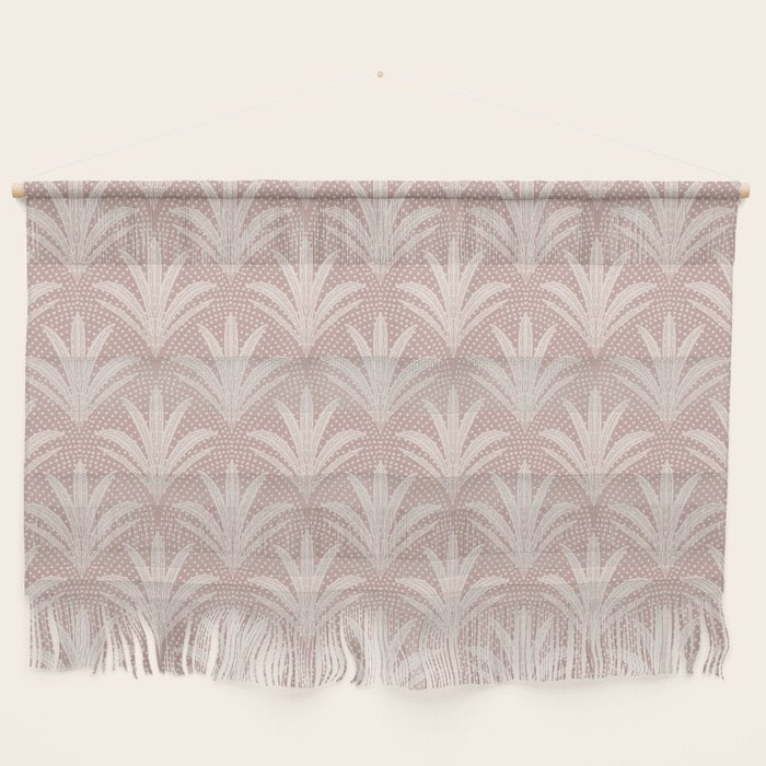 Boho Rustic Palm Radiance Mauve Wall Hanging Gallery Image 1