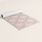 Boho Rustic Palm Radiance Mauve Yoga Mat Gallery Image 2