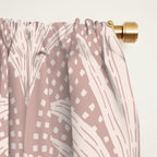 Boho Rustic Palm Radiance Mauve Window Curtain Gallery Image 2