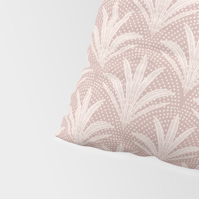 Boho Rustic Palm Radiance Mauve Pillow Sham Gallery Image 4