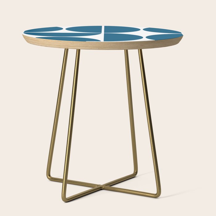 Mid Century Modern Blue Square Side Table Gallery Image 1