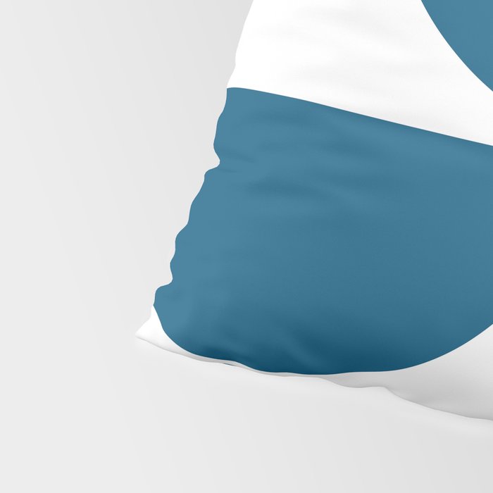 Mid Century Modern Blue Square Pillow Sham Gallery Image 4