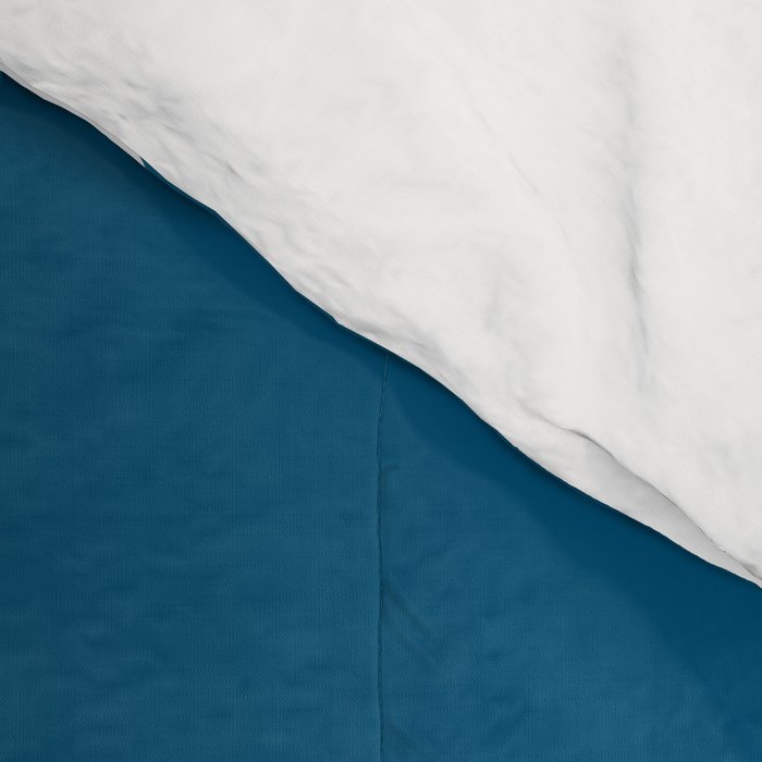 Mid Century Modern Blue Square Comforter Gallery Image 4