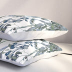 Watercolor Leaves Floral Prints Pillow Sham Gallery Image 3