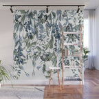 Watercolor Leaves Floral Prints Wall Mural Gallery Image 1