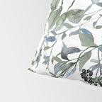 Watercolor Leaves Floral Prints Pillow Sham Gallery Image 4