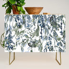 Watercolor Leaves Floral Prints Credenza Gallery Image 1